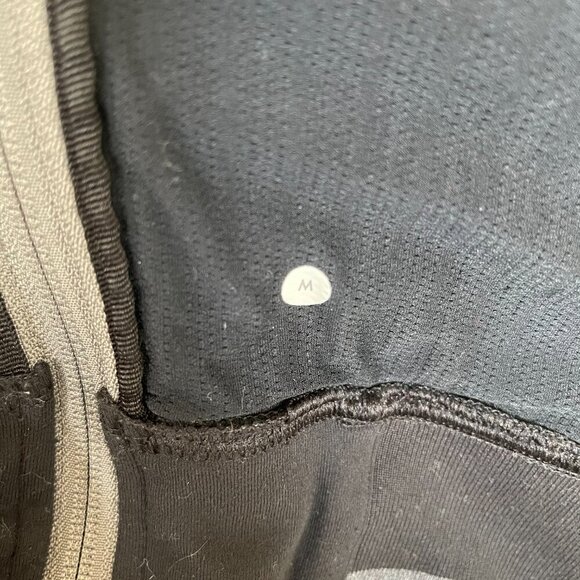 Lululemon Men's Full Zip Track Jacket, Black and Gray, Size Medium - Picture 3 of 8